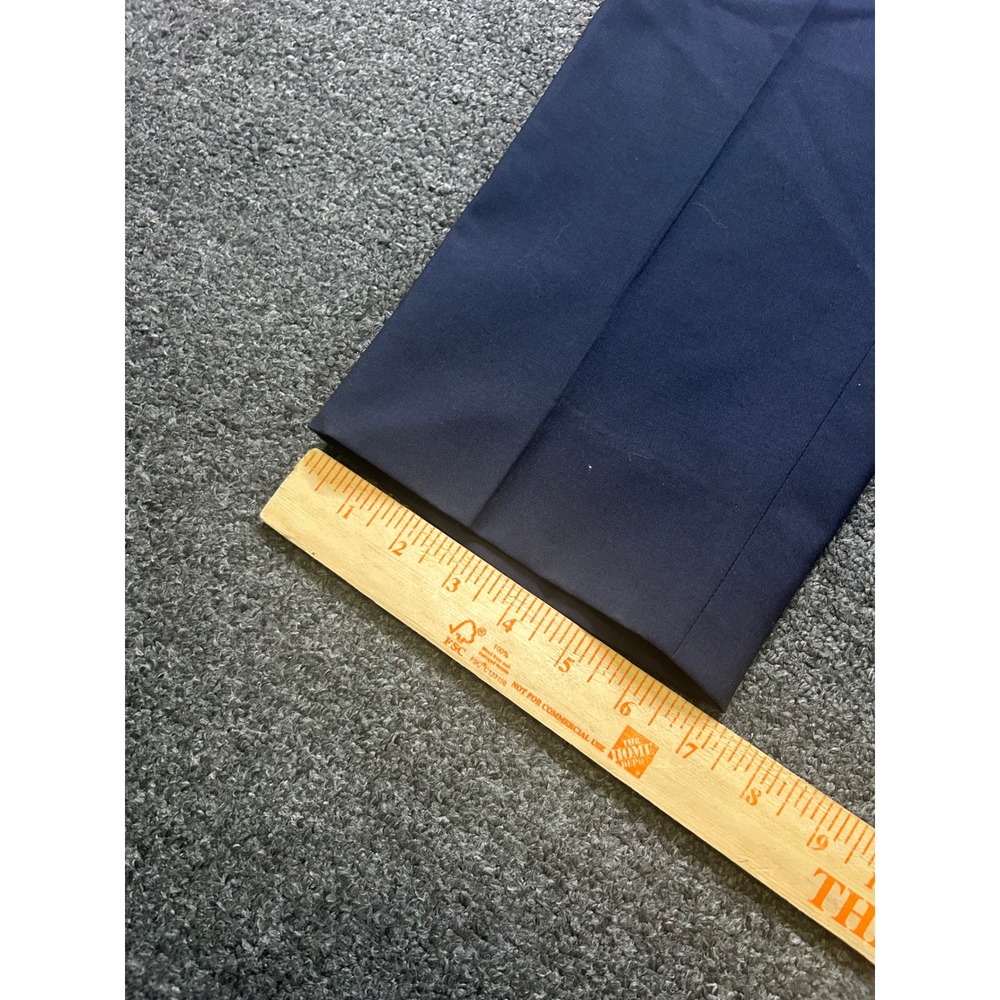 Canali Dress Pants Navy Blue Womens 7R Wool Flat Front 31x31 Corp Core Business - Picture 3 of 12